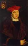 Cranach Lucas I Potrait of Cardinal Albrecht of Brandenburg - Hermitage